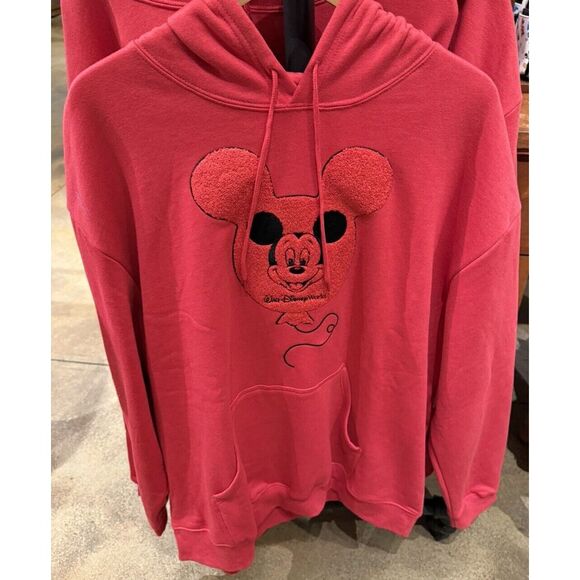 2025 Disney Parks Red Balloon Mickey Mouse Icon Sweatshirt S‎ Hoodie Pullover - Picture 1 of 4